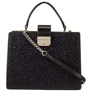 Kate Spade New York Sunset Lane Kirin Crossbody Handbag in black glitter. NWOT
